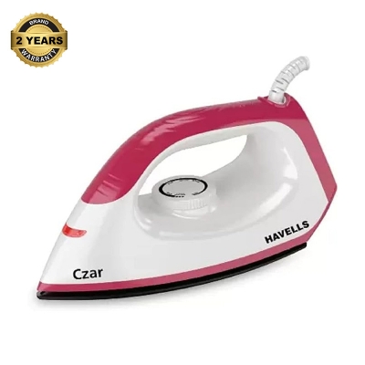 Picture of Havells Czar Dry Iron 1000 Watt 1000 W Dry Iron with Rubby & White Color - Ruby