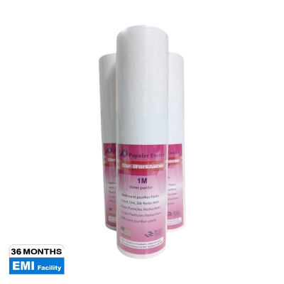 Picture of Water Purifier Populer Sediment PP Filter Cartridge Package of 3 Pieces. - White