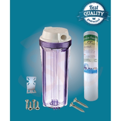 Picture of 10 inch Clear Housing Set for single Using - Antique White