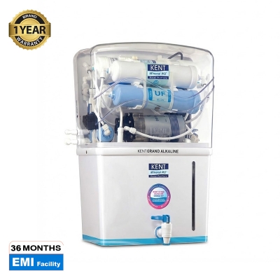 Picture of Water Purifier Kent Grand Alkaline (RO + UF + In Tank Uv + TDS Controll + Alkaline) Storage Tank 8 Liter - White
