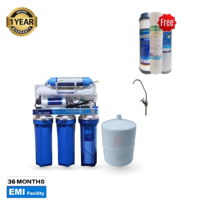 Picture of Water Purifier Ecofresh Reverse Osmosis Model - 501, With 1 set Filter Cartridge Free. - White