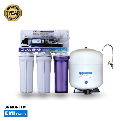 Picture of Lanshan Water Purifier 5 Stage RO System With 4 GL Pressure Tank. - White