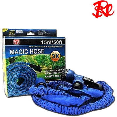 Picture of 50FT Ultralight Flexible 3X Expandable Magic Water Hose Faucet Connector Fast Connector - Blue