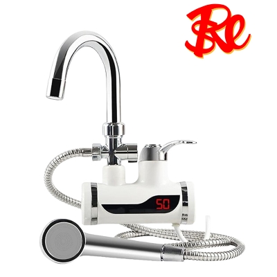 Picture of Electric Instantaneous Water Heater Tap for Shower - White