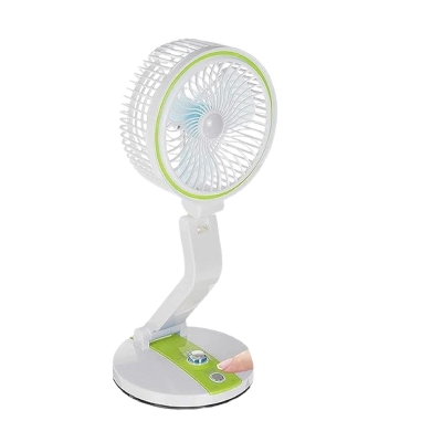 Picture of Rechargeable Folding Table Fan with Led Light - Multicolor