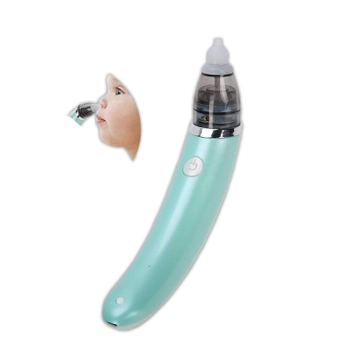 Picture of Electric Baby Nasal Aspirator - Newborns Baby Snot Cleaner, Nasal Congestion Children Nose Cleaner Infant Nasal Mucus Snot Suction Device(green) - Green