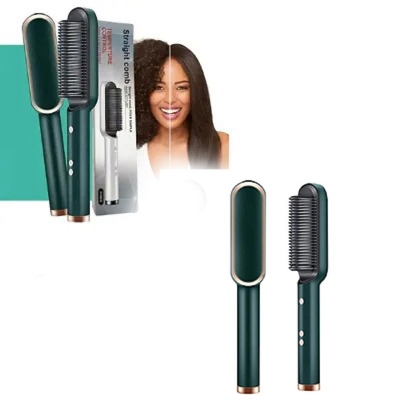 Picture of Multifunctional Professional Hair Straightener Tourmaline Ceramic Hair Curler Brush Hair Comb Straighteners Curling Hair Iron