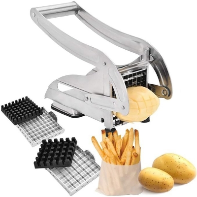 Picture of Potato cutter with handle - Silver