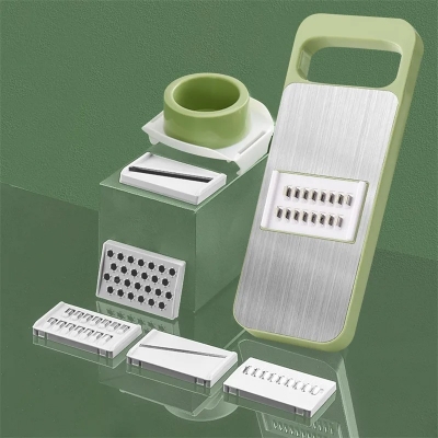 Picture of Multifunctional vegetable cutter Chipper potato shreds - Green