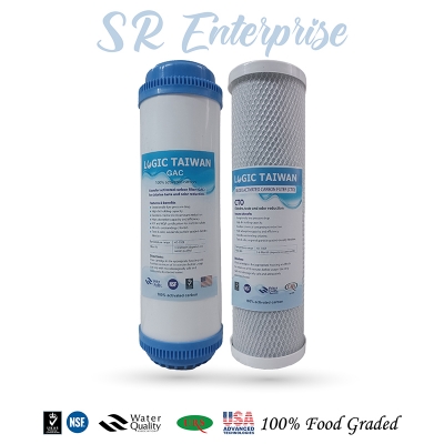 Picture of All RO Water Purifier Premium Quality  Replacement Cartridge known as UDF & CTO - White