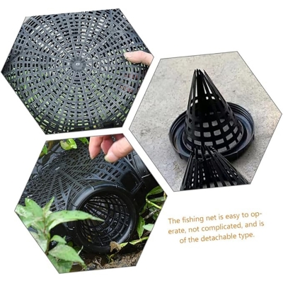 Picture of Outdoor Fishing Cage Basket Plastic Tackle Crayfish Crayfish Crayfish Eel Net Catcher