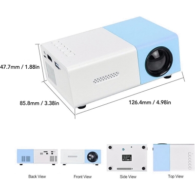 Picture of Home Mini-Projector 1080P YG300 Led Projection Multiple Device Connections - Multicolor