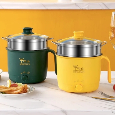 Picture of Electric hot pot electric frying pans cooker hot pot Non-Stick Coating food portable household multi function rice