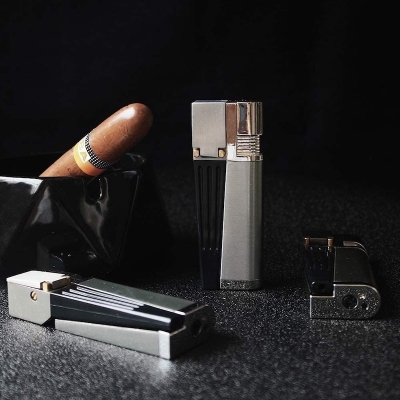 Picture of Stylish Metal Torch Gas Lighter – Windproof & Refillable