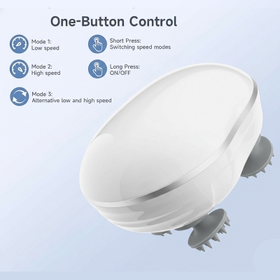 Picture of Electric Scalp Massager for Stress Relief – Portable 3D Kneading Head Spa - Not Specified