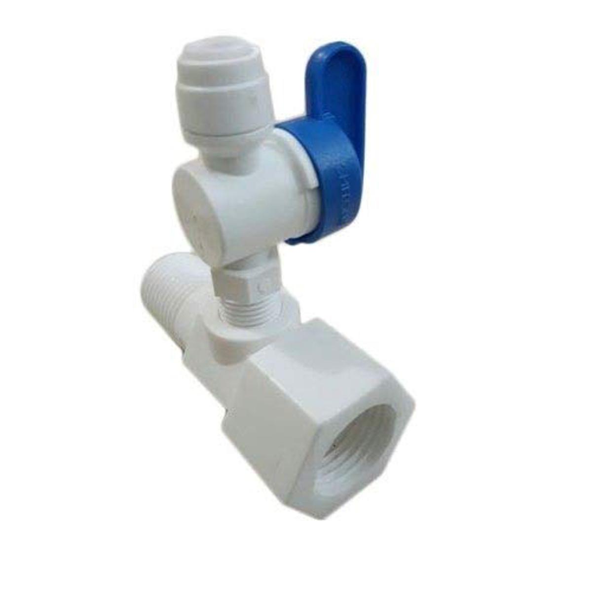 Picture of Plastic Inlet for Ro Water Purifiers Suitable for 1/4" Tubing ( Plastic 1/4" Gate Valve Set )