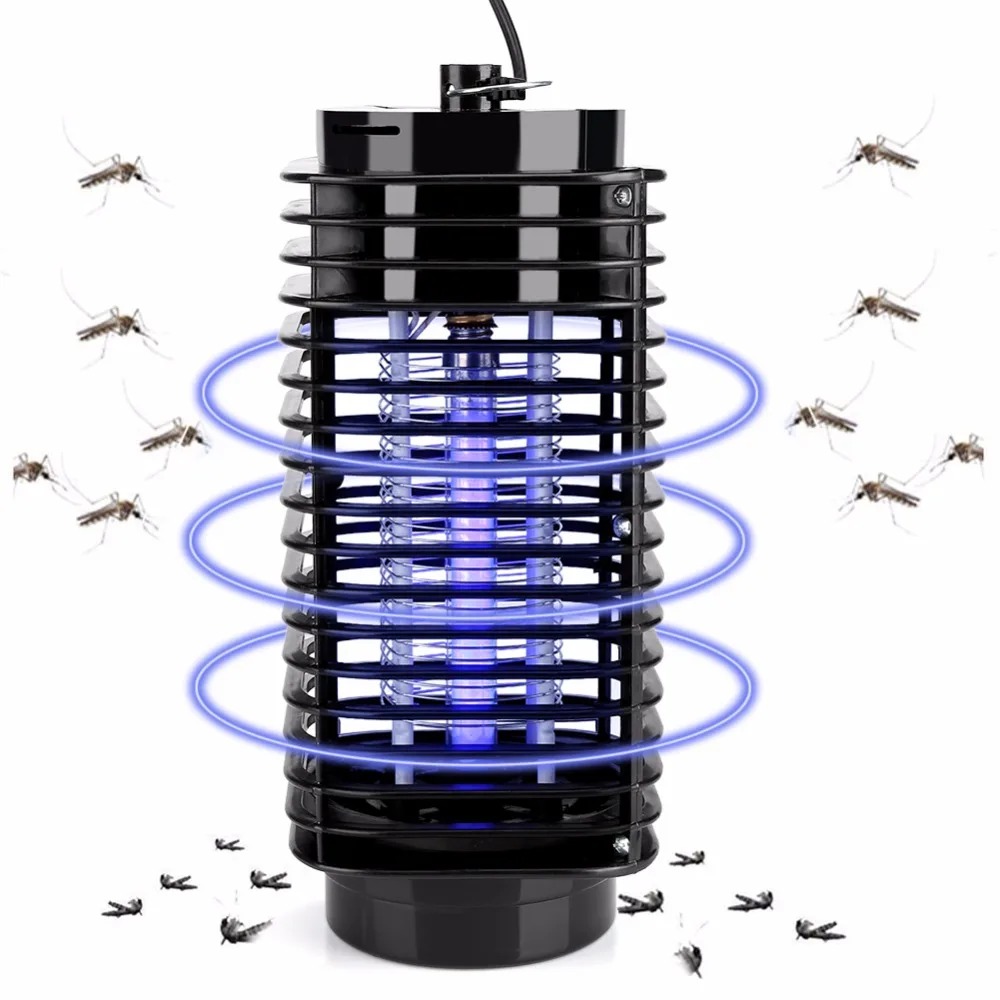 Picture of Electronic Killing Mosquitoes Night Lamp Mosquito Killer Lamp - Black