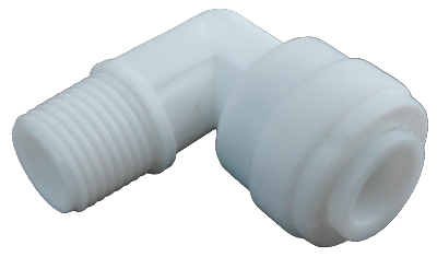 Picture of RO Water Filter Push Fit Elbow – 1/8” Male × 1/4” Tube Connector – Leakproof Fitting