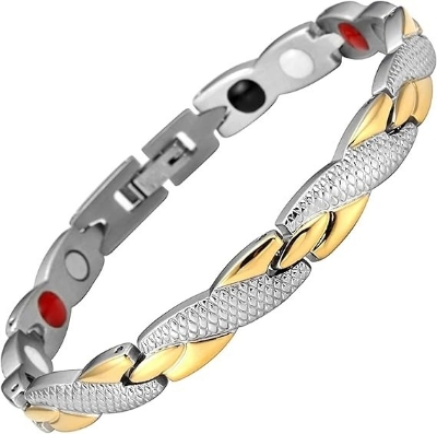 Picture of Men’s Magnetic Therapy Bracelet – Stylish Stainless Steel Pain Relief Bangle - Multicolor