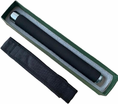 Picture of Ultimate Personal Stick Safety: Foldable Multitool for Men and Women - Comfotable Grip, Nylon Bag Cover - Silver Black - Multicolor