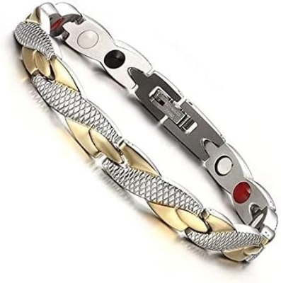 Picture of Men’s Magnetic Therapy Bracelet – Stylish Stainless Steel Pain Relief Bangle - Multicolor