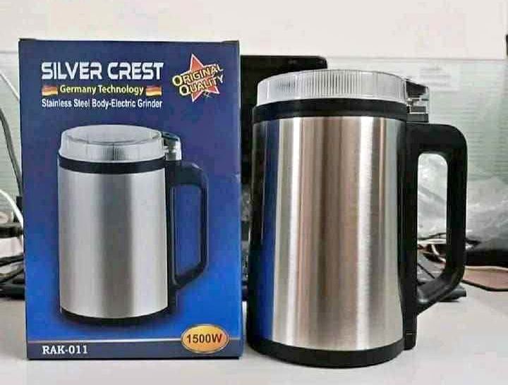 Picture of Silver Crest 1500W Electric Grinder – Powerful Stainless Steel Jar Machine - Silver