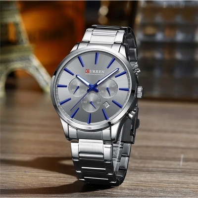 Picture of Curren 8435 Orginal Watch For Watch-Full Silver