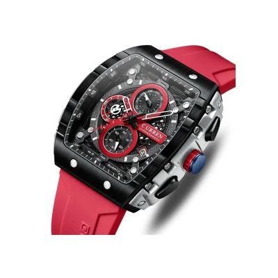 Picture of CURREN 8442 Multi-function Chronograph Men Watch For Men -Red
