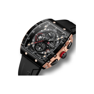 Picture of CURREN 8442 Multi-function Chronograph Men Watch- Rose Gold & Black