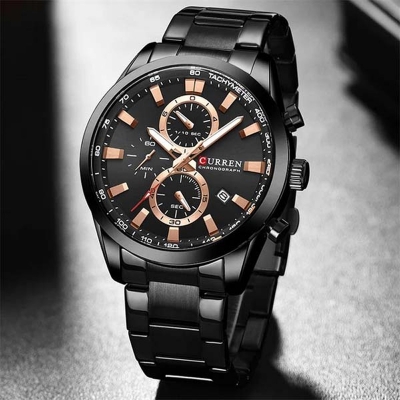Picture of Curren 8445 Orginal Watch For Men-Full Black