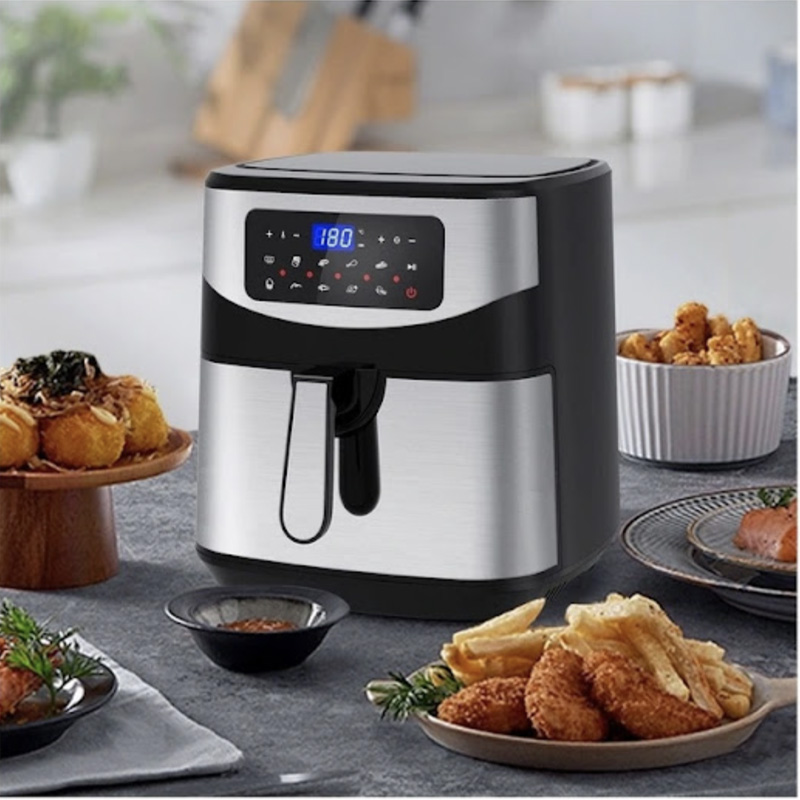 Picture of Prestige Black Berry 9.0L Digital Touch Air Fryer, a household appliance used for healthier cooking with minimal oil. - 9 litter - Sliver 