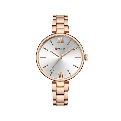 Picture of CURREN 9017 Orginal Watch For Women-Rose White