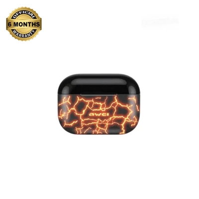 Picture of Awei T58 ANC V5.3 Wireless Bluetooth Earphones With RGB Light - Black