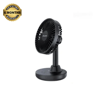 Picture of Awei F29 Desktop Oscillating Rechargeable Fan - Black