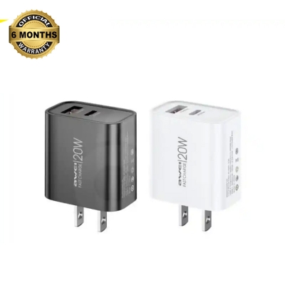 Picture of Awei PD60 PD61 20W Power Adapter Fast Charging - Black