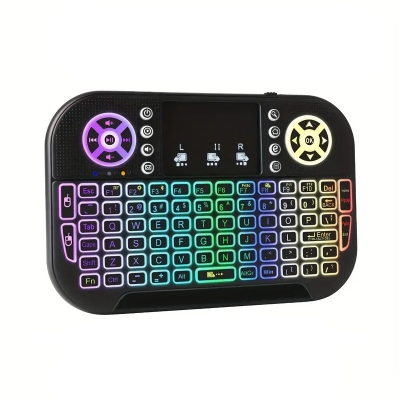 Picture of GearUP MK20 2.4GHz + Wireless Dual Mode RGB Backlit Rechargeable Mini Portable Keyboard With Touchpad