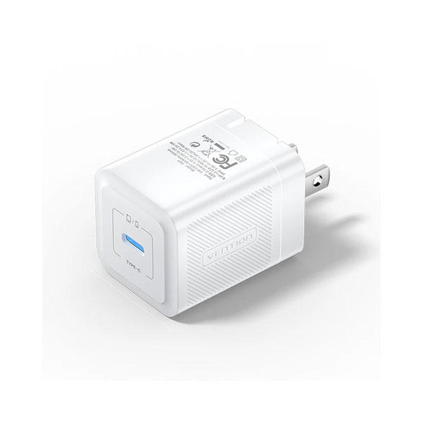 Picture of VENTION FEPB0-US 20W USB-C GaN Charger – White