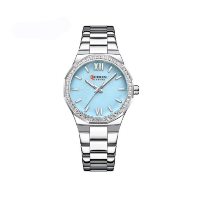 Picture of CURREN 9103 Fashion Luminous Quartz Stainless Steel Ladies Watch-Silver Blue