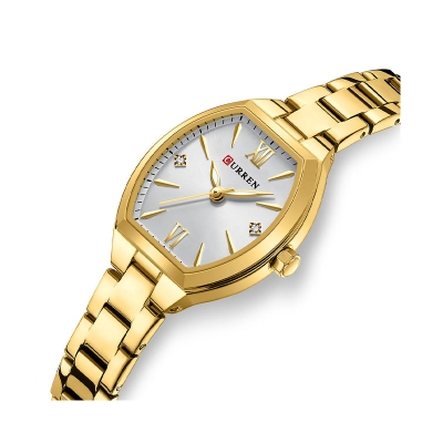 Picture of Curren 9112 Orginal Watch For Woman-Golden White