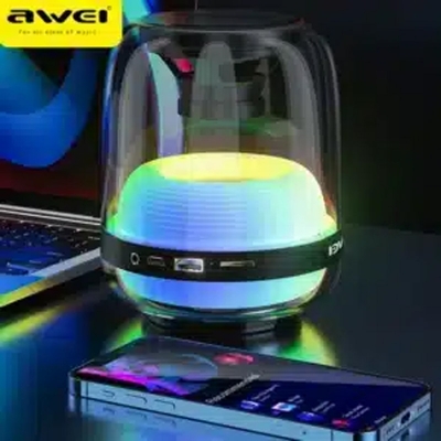 Picture of Awei Y386 RGB Lights Bluetooth 5.1 Speaker - Transparent