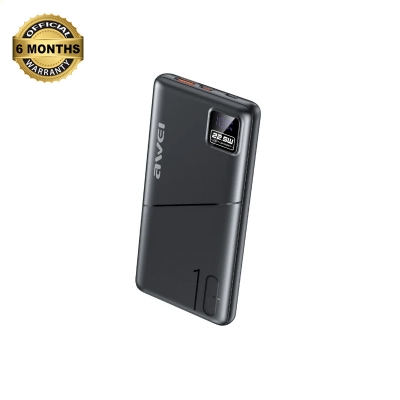 Picture of Awei PA-36 22.5W PD Fast Charging Digital Power Bank 10000mAh - Black