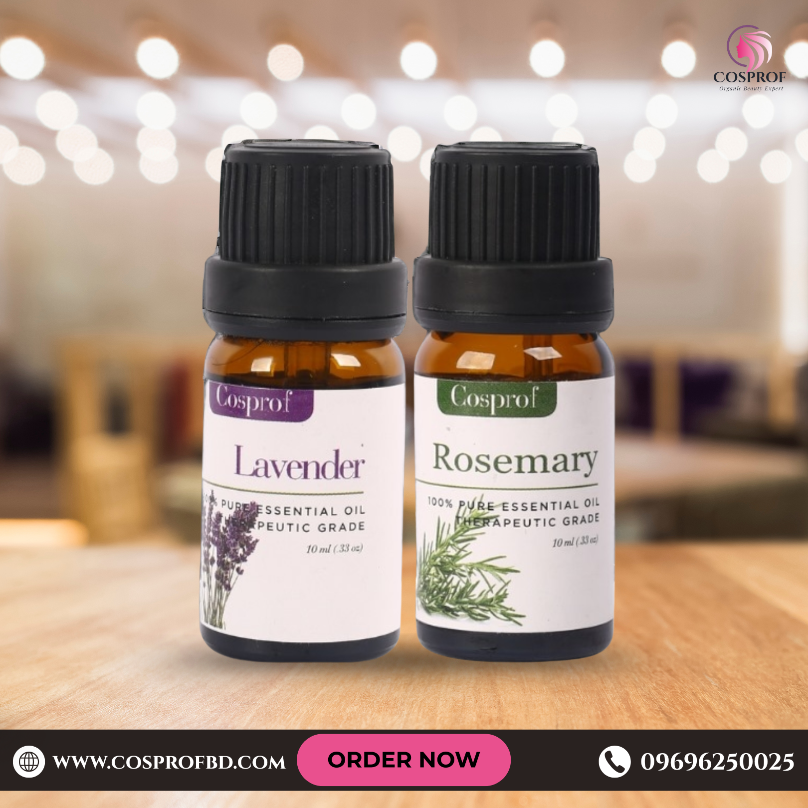 Picture of Lavender - Rosemary Essential Oil Combo - 10 ml Each