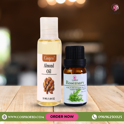Picture of Cosprof Rosemary 10 ml & Almond oil 50 ml Combo Pack