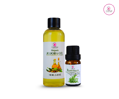 Picture of Cosprof Rosemary Essential Oil 10 ml & Jojoba Oil 100 ml Combo Pack