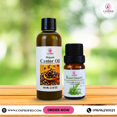Picture of Cosprof Rosemary 10 ml & Castor oil 100 ml combo pack