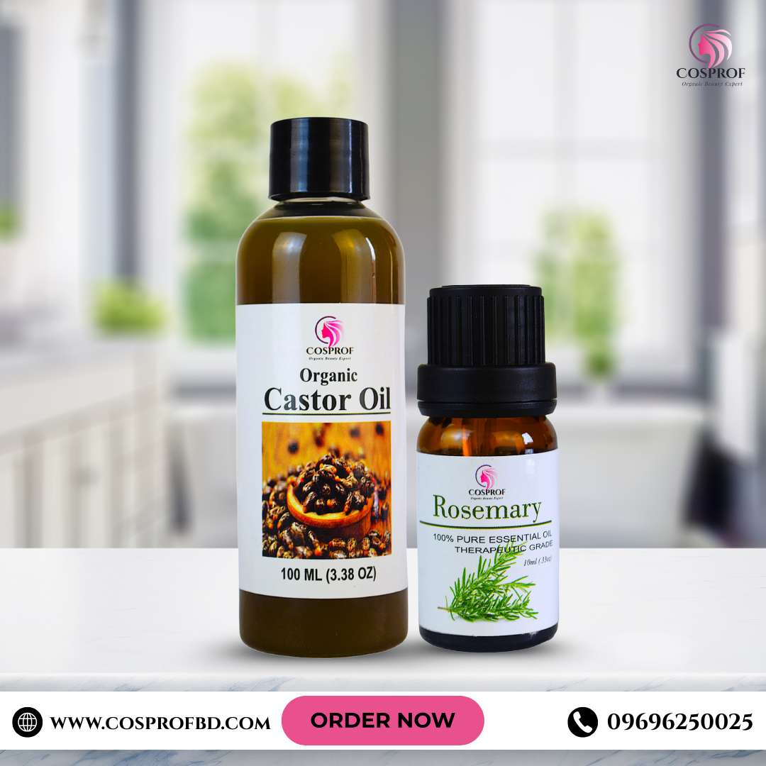 Picture of Cosprof Rosemary 10 ml & Castor oil 100 ml combo pack