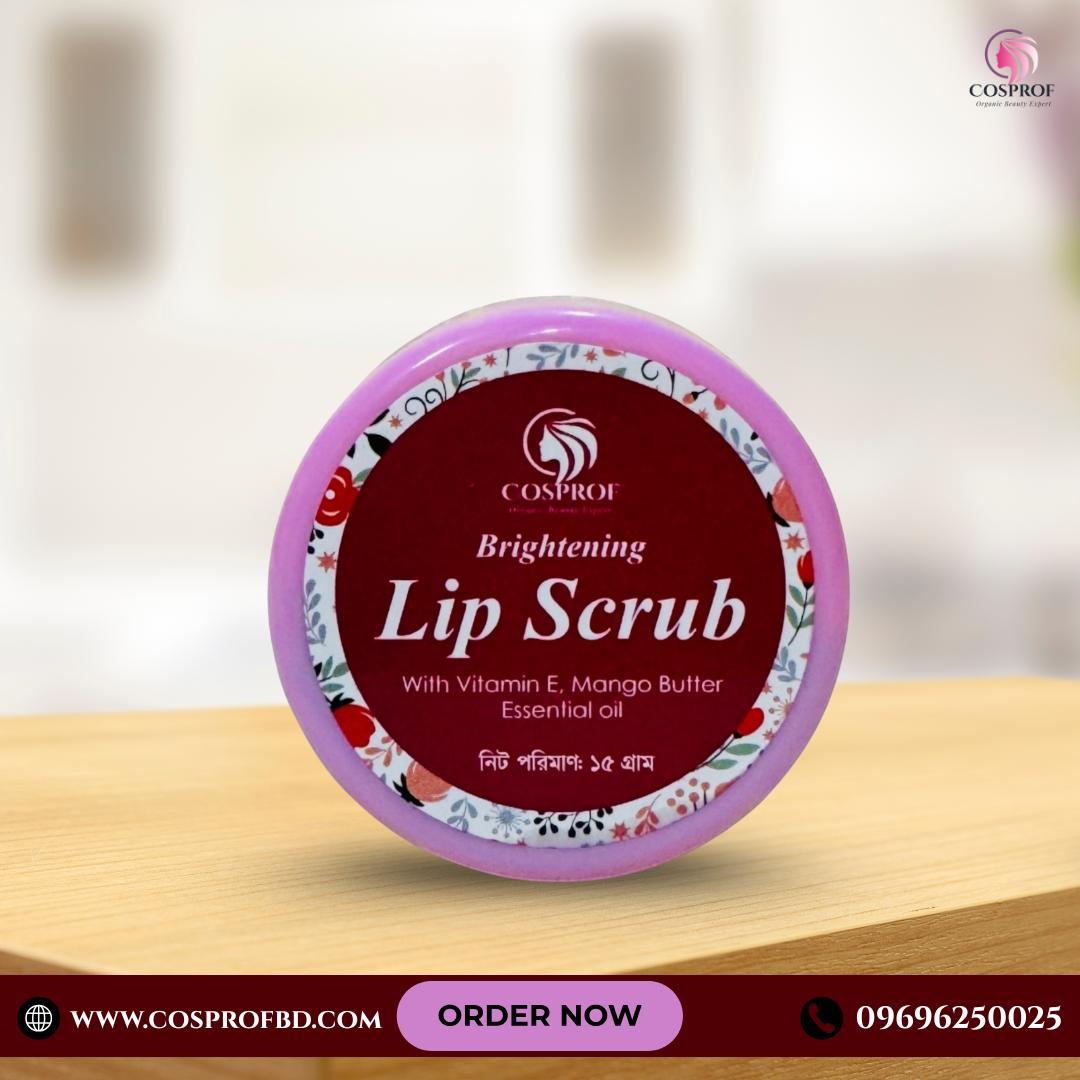 Picture of Cosprof  Brightening Lip Scrub 15 gm hibiscus flower and beetroot powder