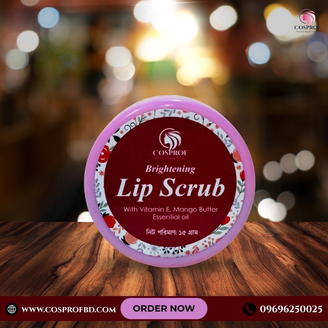 Picture of Cosprof  Brightening Lip Scrub 15 gm hibiscus flower and beetroot powder