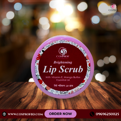 Picture of Cosprof  Brightening Lip Scrub 15 gm hibiscus flower and beetroot powder