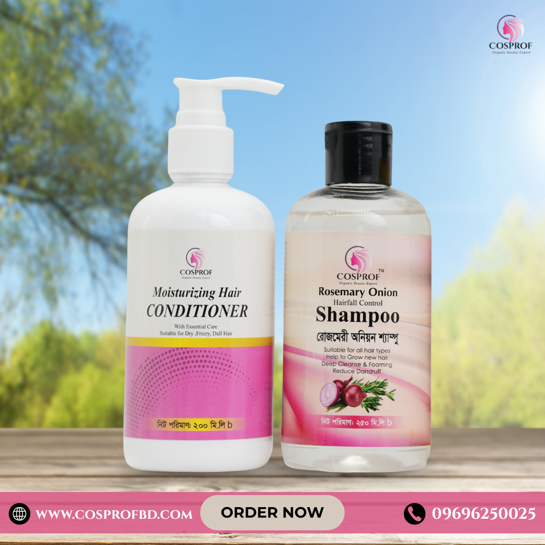 Picture of Cosprof Onion Shampoo 250 ml  & Conditioner 200 ml combo pack